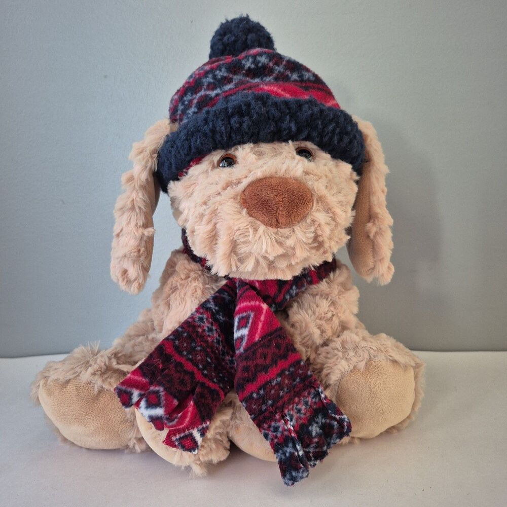 Gentle Treasures Kobie Winter Puppy Dog St Jude Stuffed Plush Animal 12" 2016